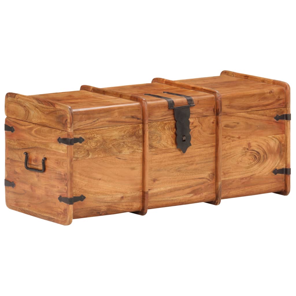 Storage Chest 90x40x40 cm Solid Acacia Wood