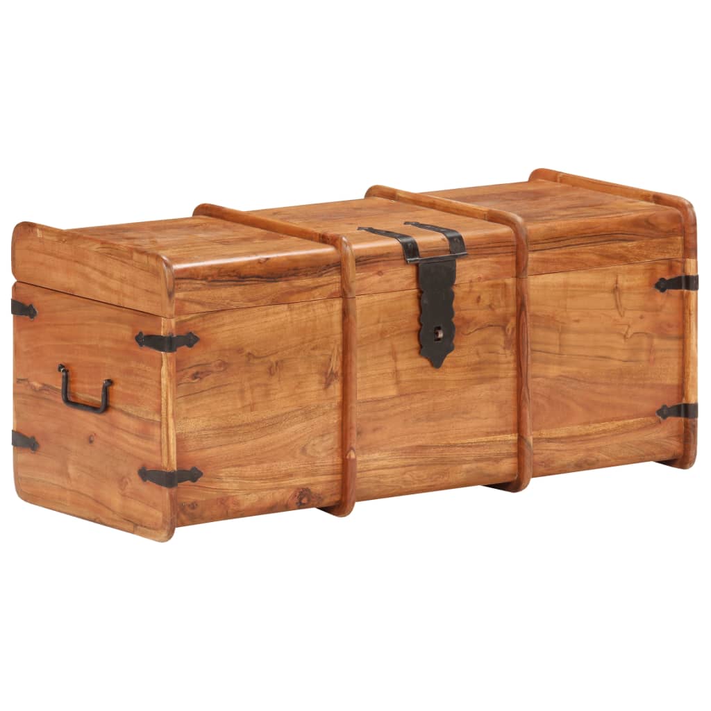 Storage Chest 90x40x40 cm Solid Acacia Wood
