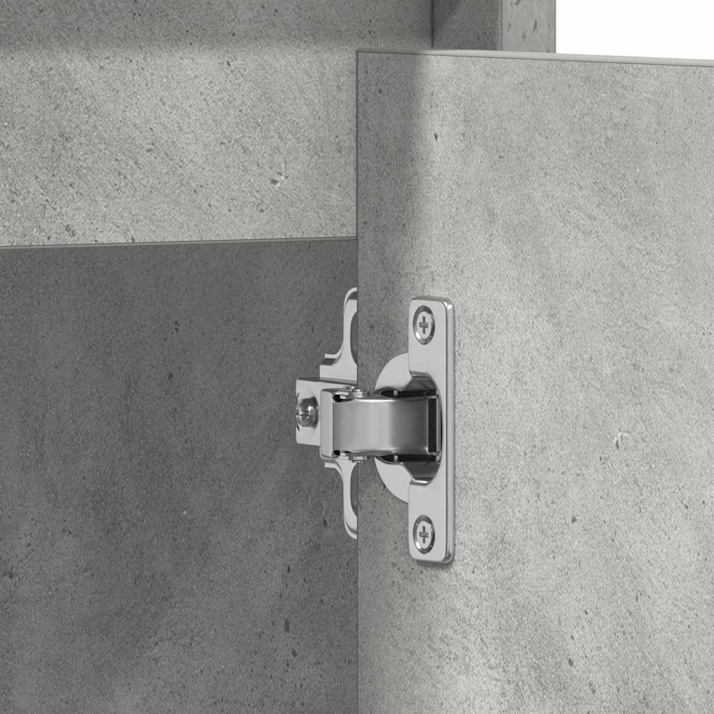Bathroom Cabinet Concrete Grey 60x33x61 cm Engineered Wood