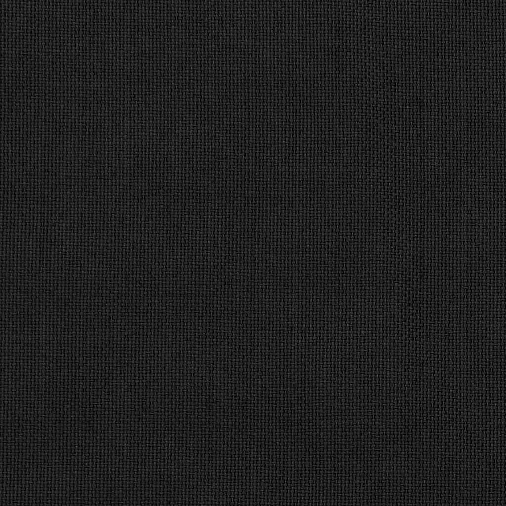 Linen-Look Blackout Curtains with Grommets 2pcs Black 140x225cm