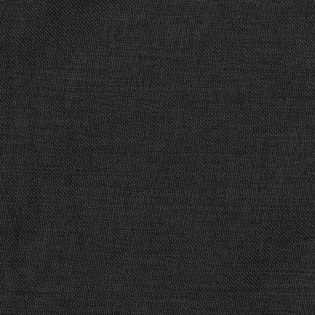 Linen-Look Blackout Curtains with Hooks 2 pcs Anthracite 140x175 cm