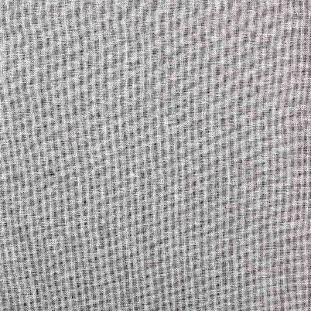 Linen-Look Blackout Curtains with Grommets 2pcs Grey 140x225cm