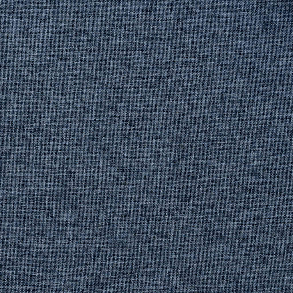 Linen-Look Blackout Curtains with Grommets Blue 290x245cm