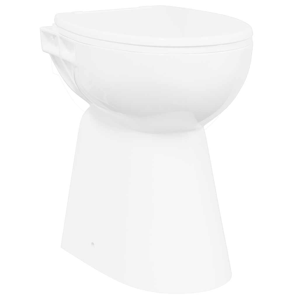 Rimless Toilet 7 cm Extra Height Soft Close Ceramic White