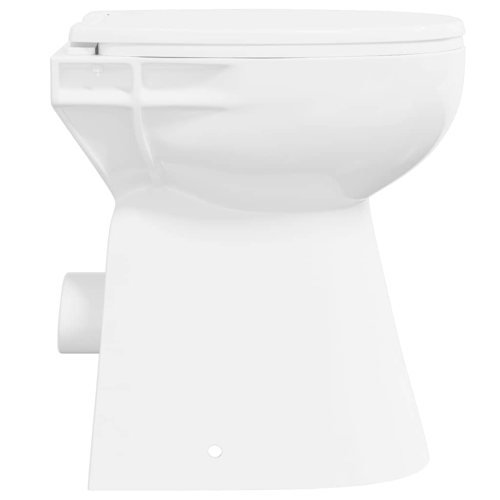 Rimless Toilet 7 cm Extra Height Soft Close Ceramic White