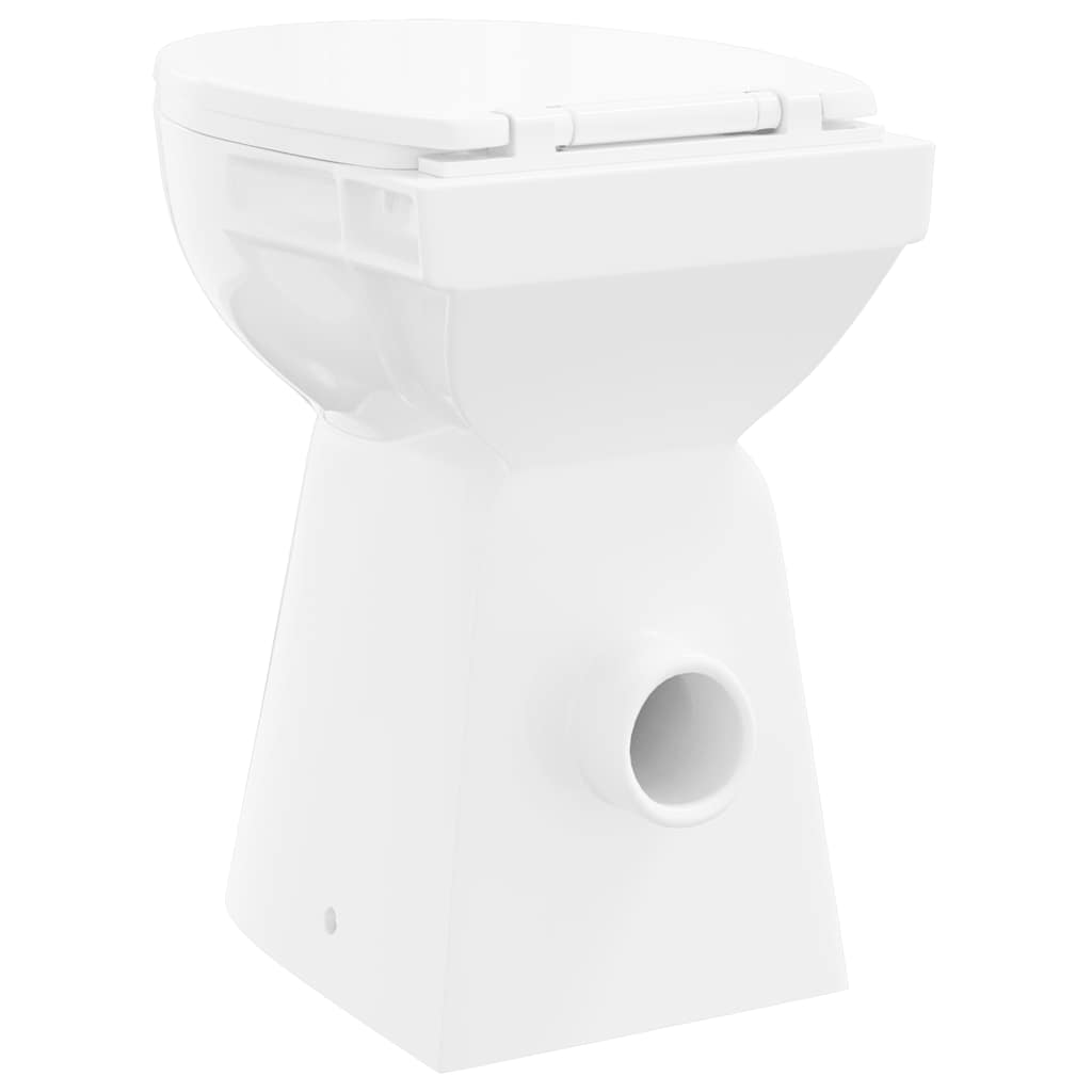 Rimless Toilet 7 cm Extra Height Soft Close Ceramic White