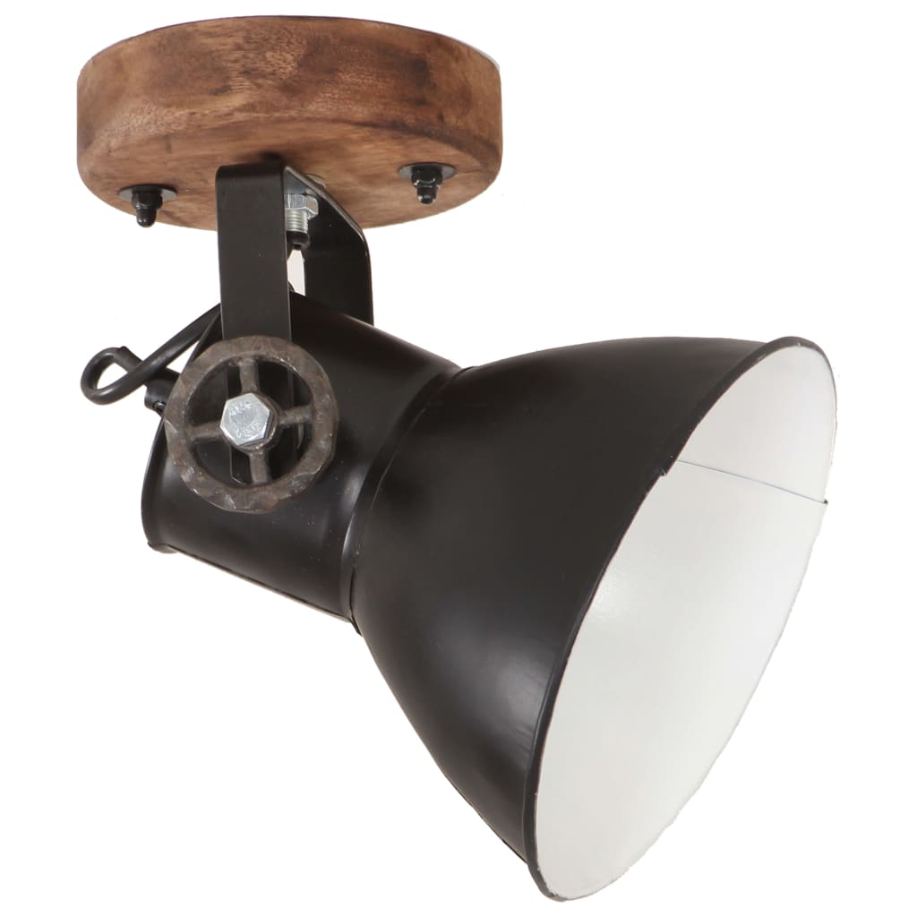 Industrial Wall/Ceiling Lamps 2 pcs Black 20x25 cm E27