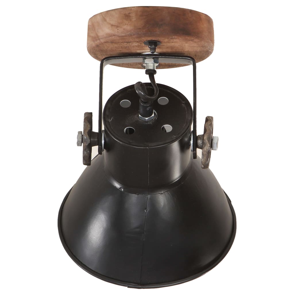 Industrial Wall/Ceiling Lamps 2 pcs Black 20x25 cm E27