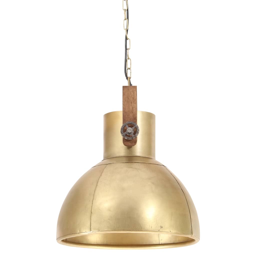 Industrial Hanging Lamp 25 W Brass Round 40 cm E27