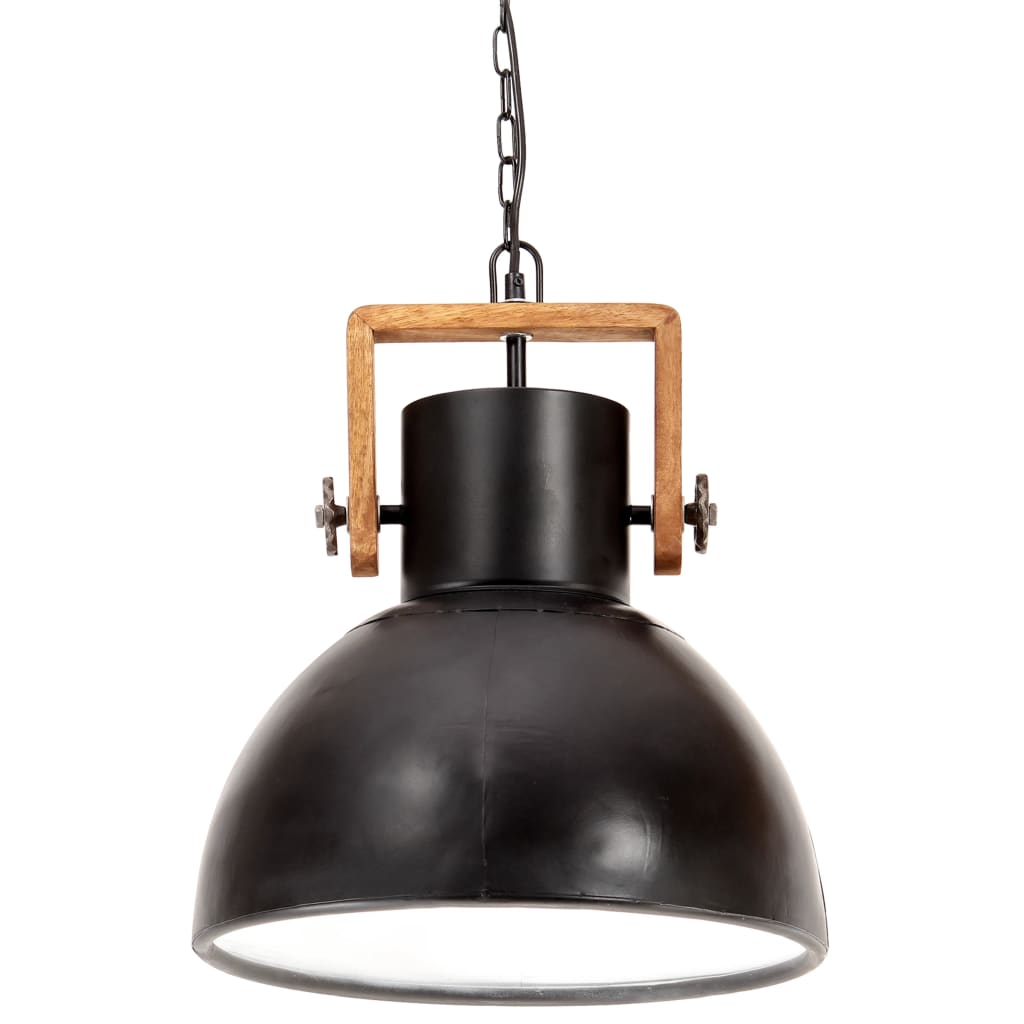 Industrial Hanging Lamp 25 W Black Round 40 cm E27