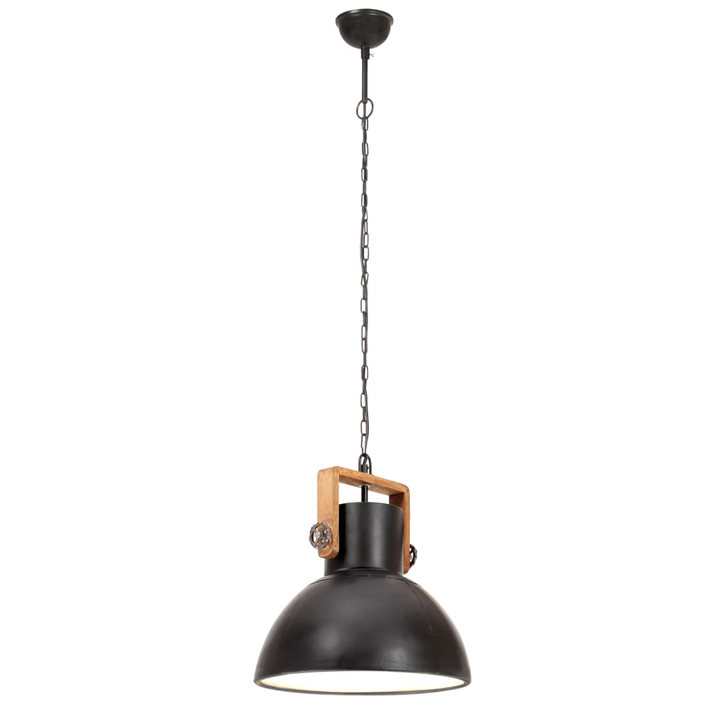 Industrial Hanging Lamp 25 W Black Round 40 cm E27