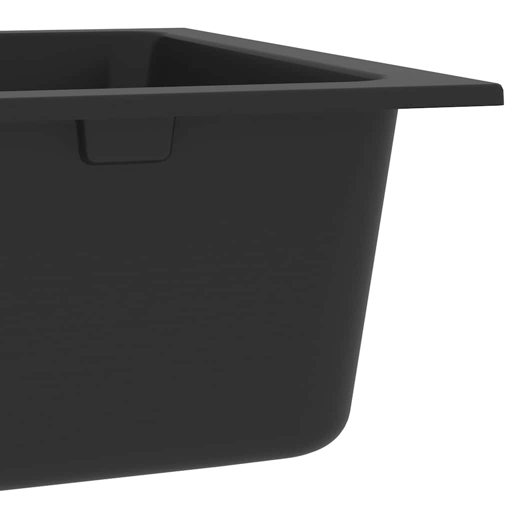 Kitchen Sink Black 76 x 48 x 30 cm Granite