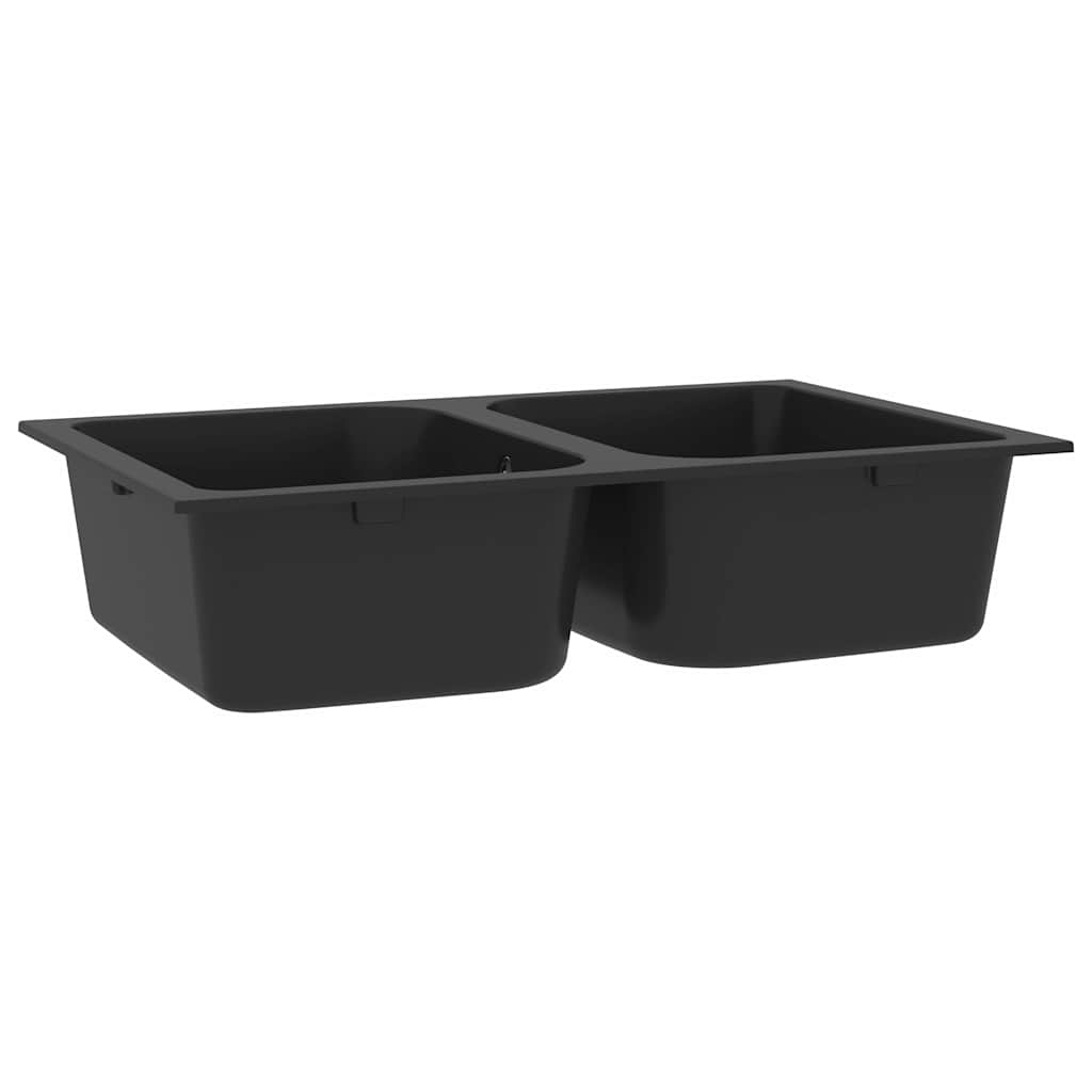 Kitchen Sink Black 76 x 48 x 30 cm Granite