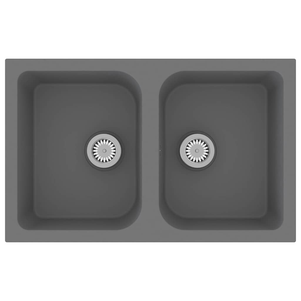 Kitchen Sink Grey 76 x 48 x 30 cm Granite