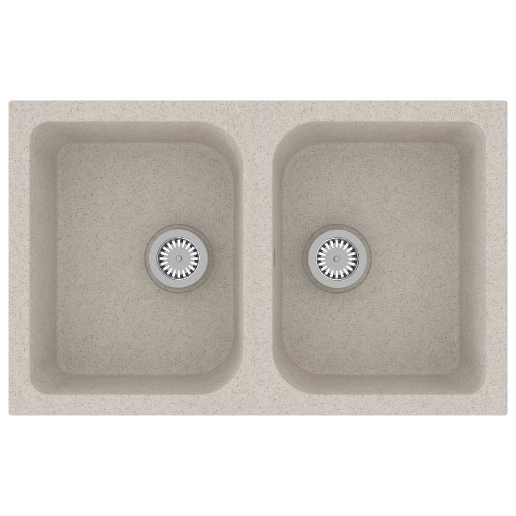 Kitchen Sink Beige 76 x 48 x 30 cm Granite
