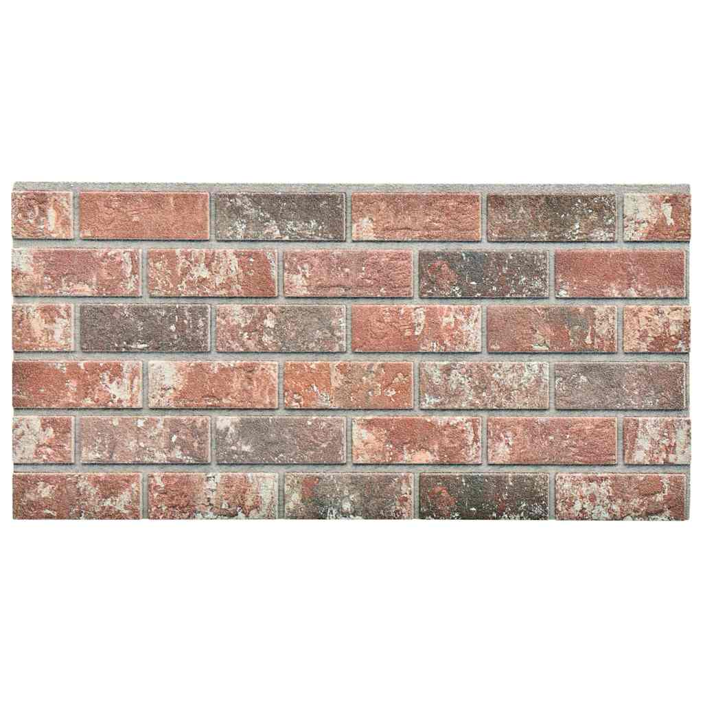 3D Wall Panels with Dark Brown & Grey Brick Design 10 pcs EPS