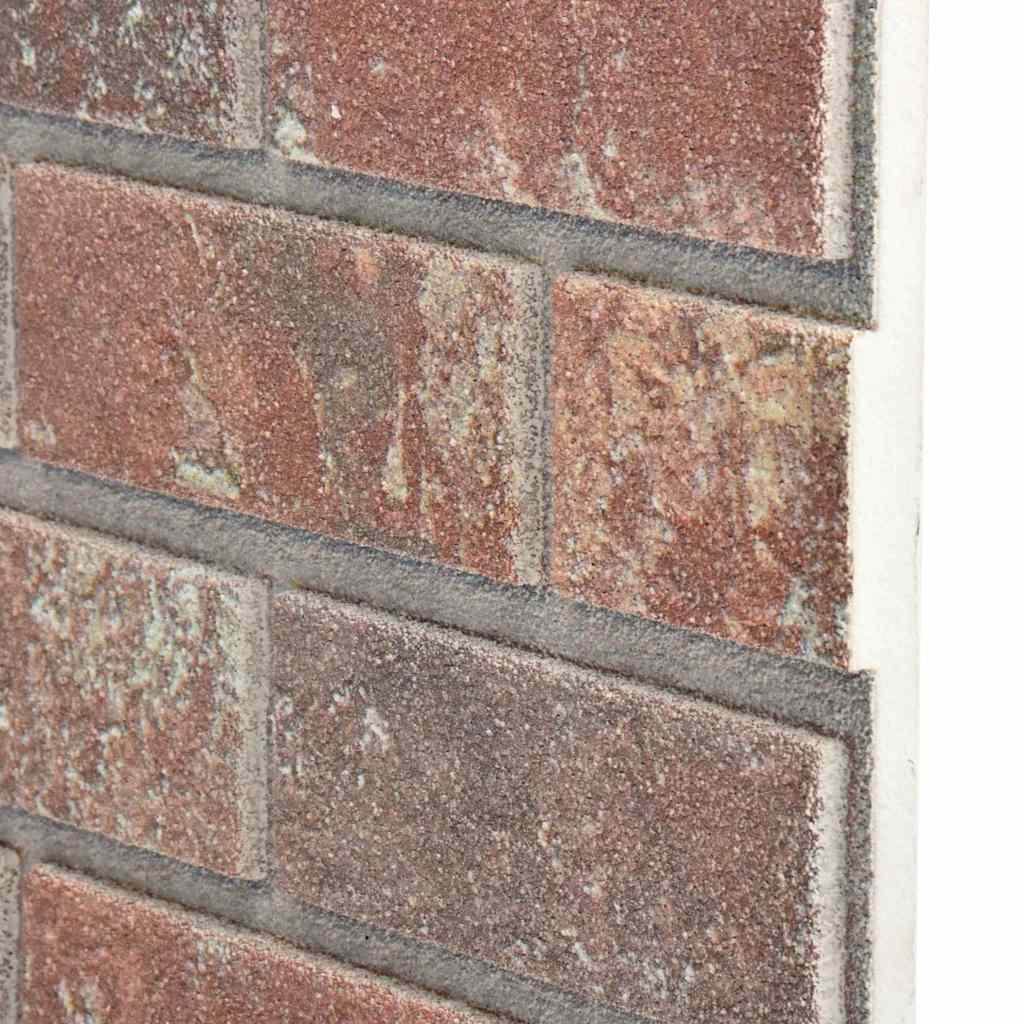 3D Wall Panels with Dark Brown & Grey Brick Design 10 pcs EPS