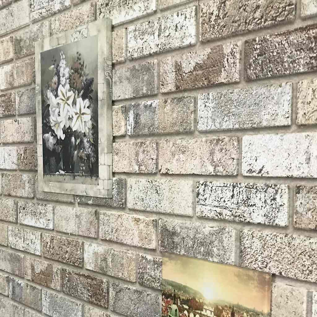 3D Wall Panels with Sand Brick Design 10 pcs EPS