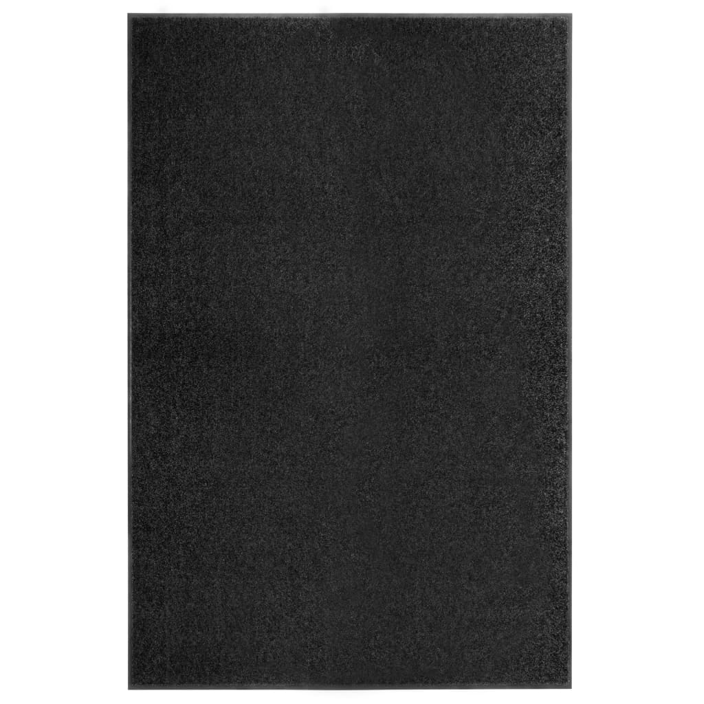 Doormat Washable Black 120x180 cm