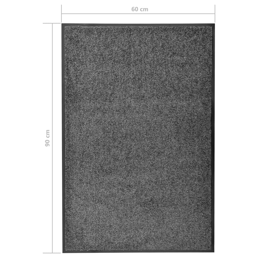 Doormat Washable Anthracite 60x90 cm