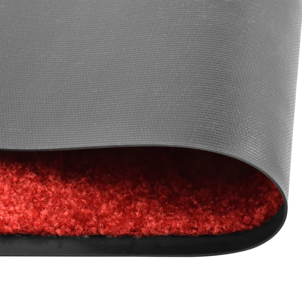 Doormat Washable Red 60x90 cm