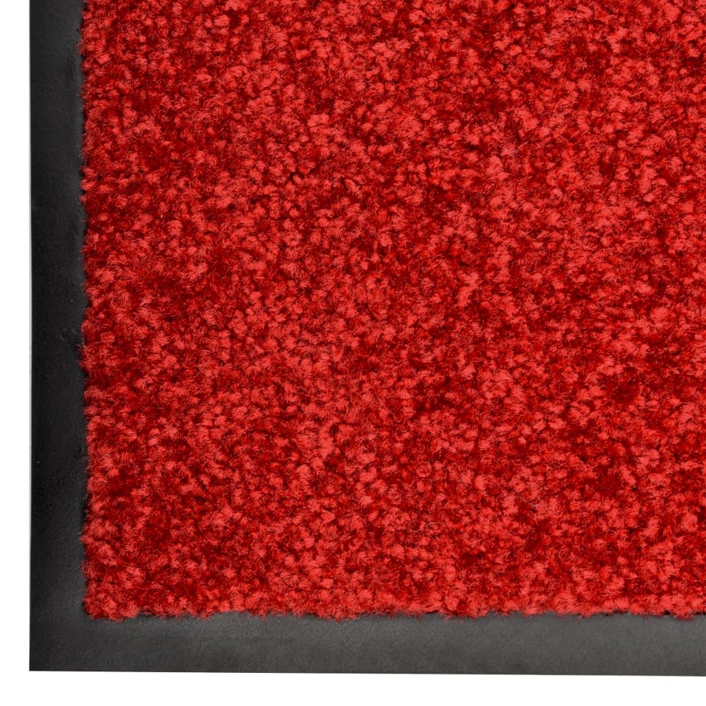 Doormat Washable Red 120x180 cm