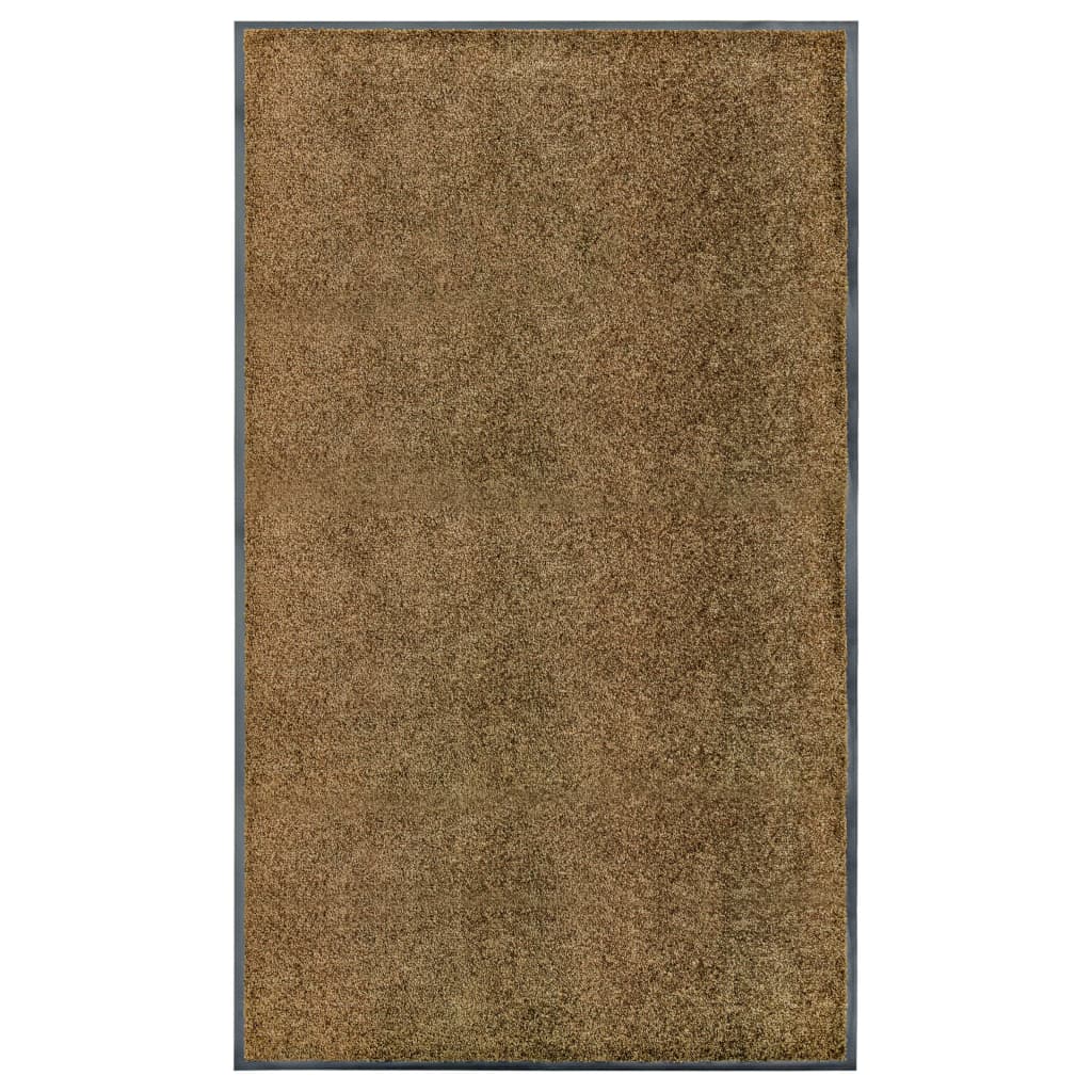 Doormat Washable Brown 90x150 cm