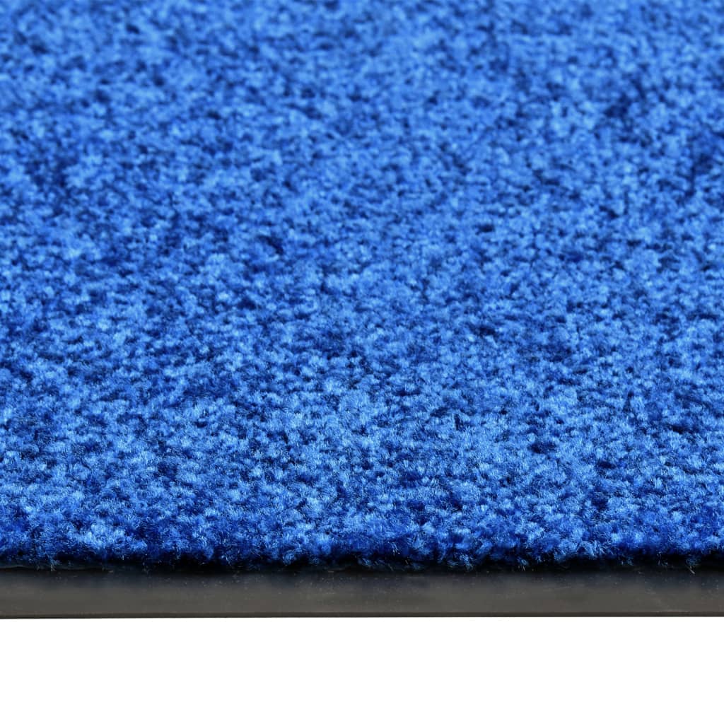 Doormat Washable Blue 60x90 cm