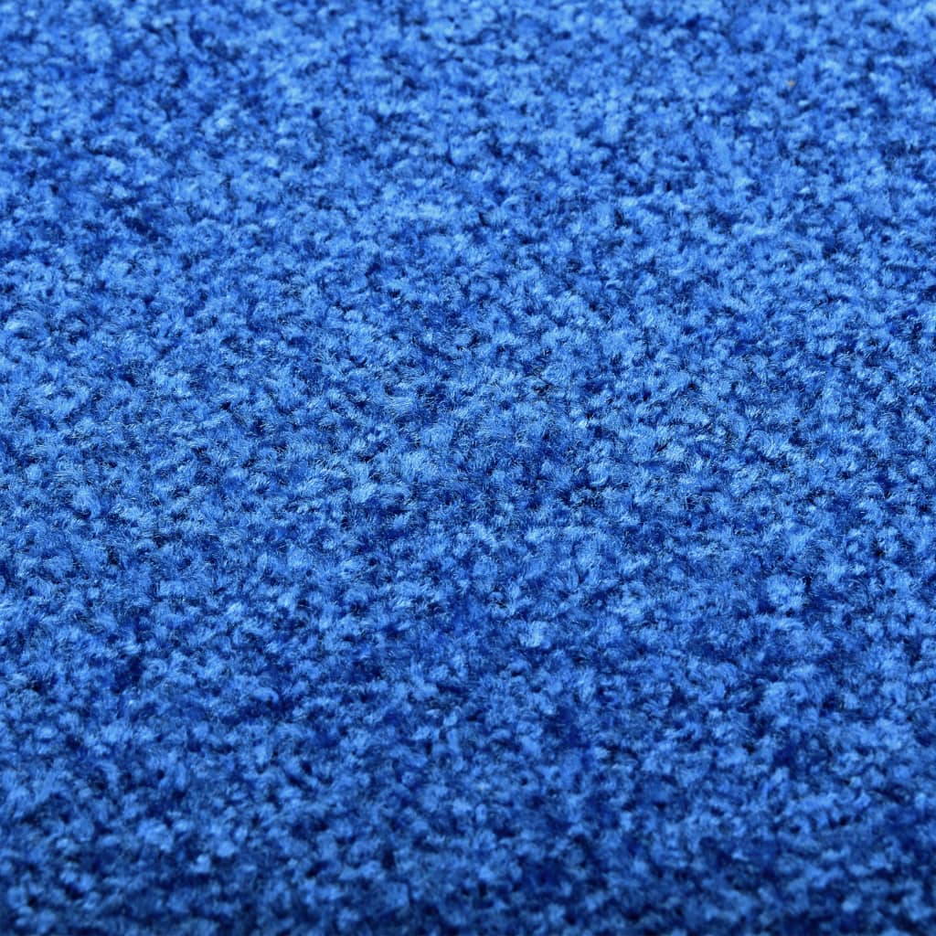Doormat Washable Blue 90x120 cm