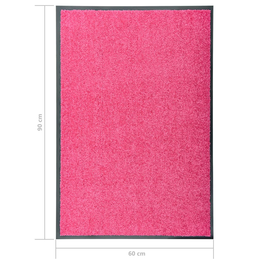 Doormat Washable Pink 60x90 cm
