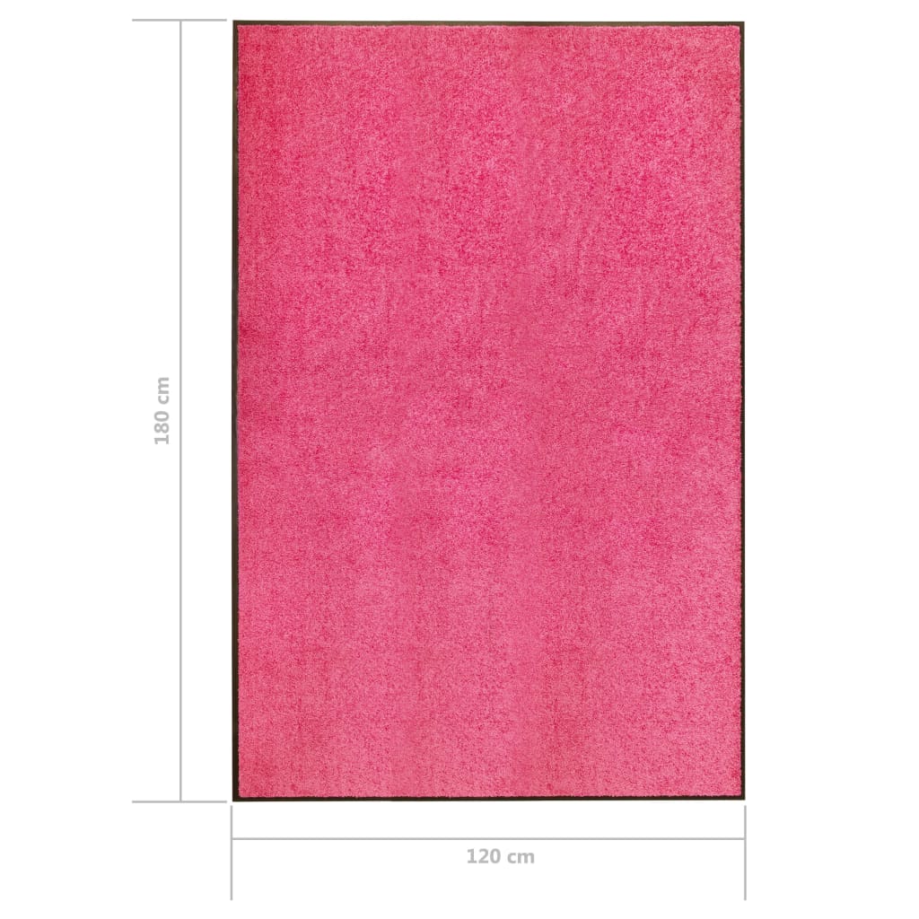 Doormat Washable Pink 120x180 cm