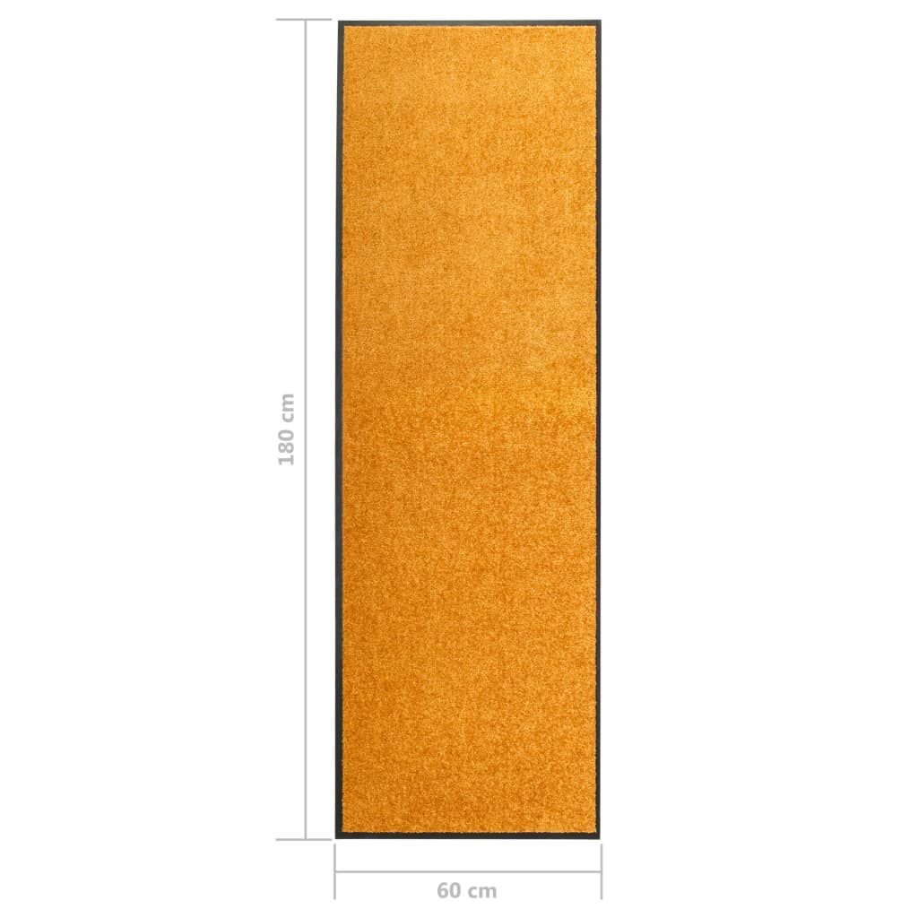 Doormat Washable Orange 60x180 cm
