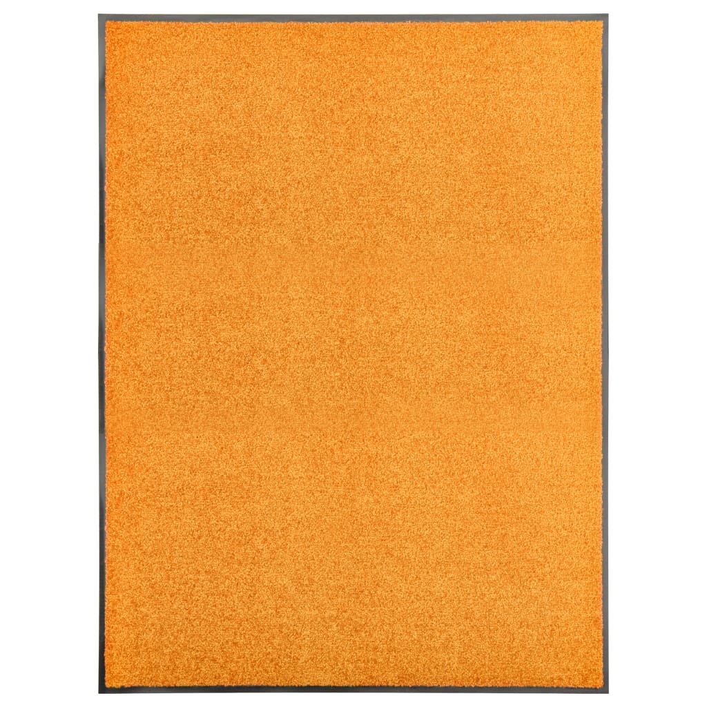 Doormat Washable Orange 90x120 cm