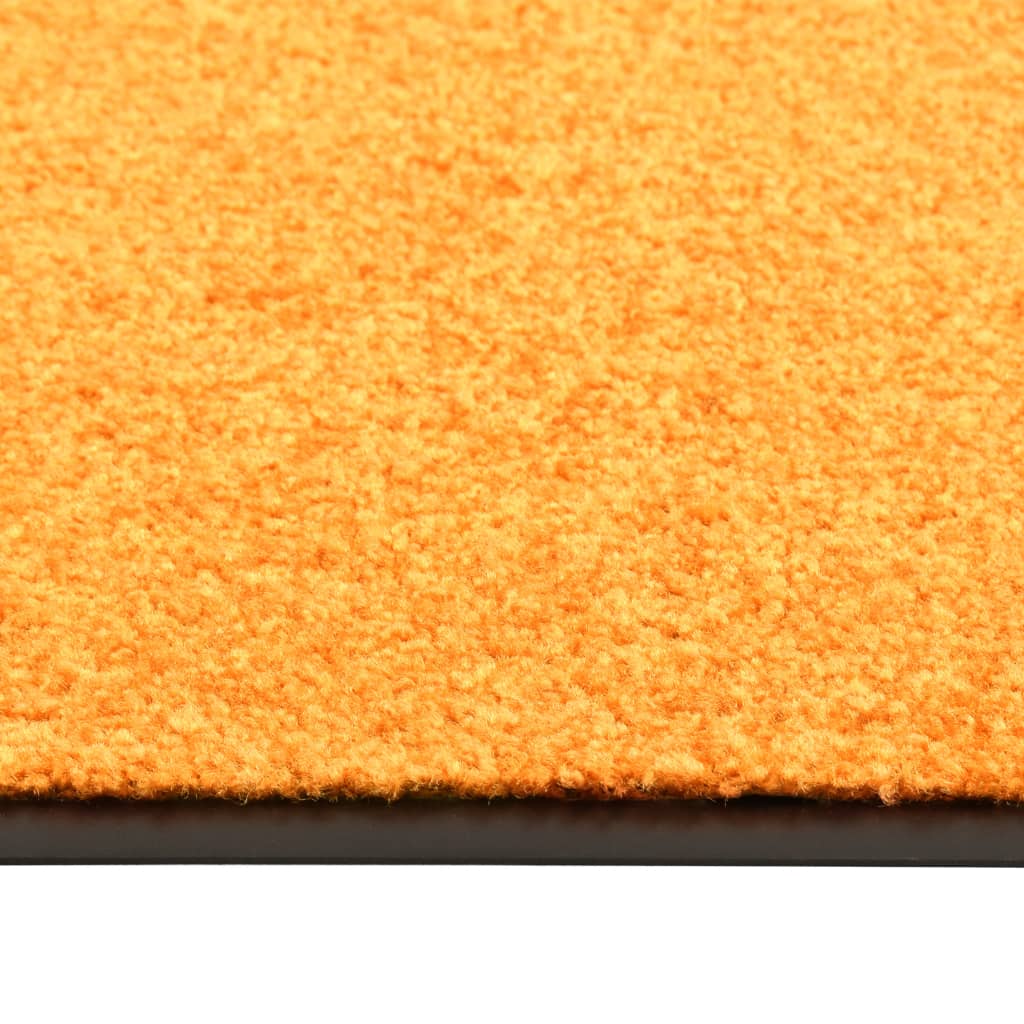 Doormat Washable Orange 90x150 cm