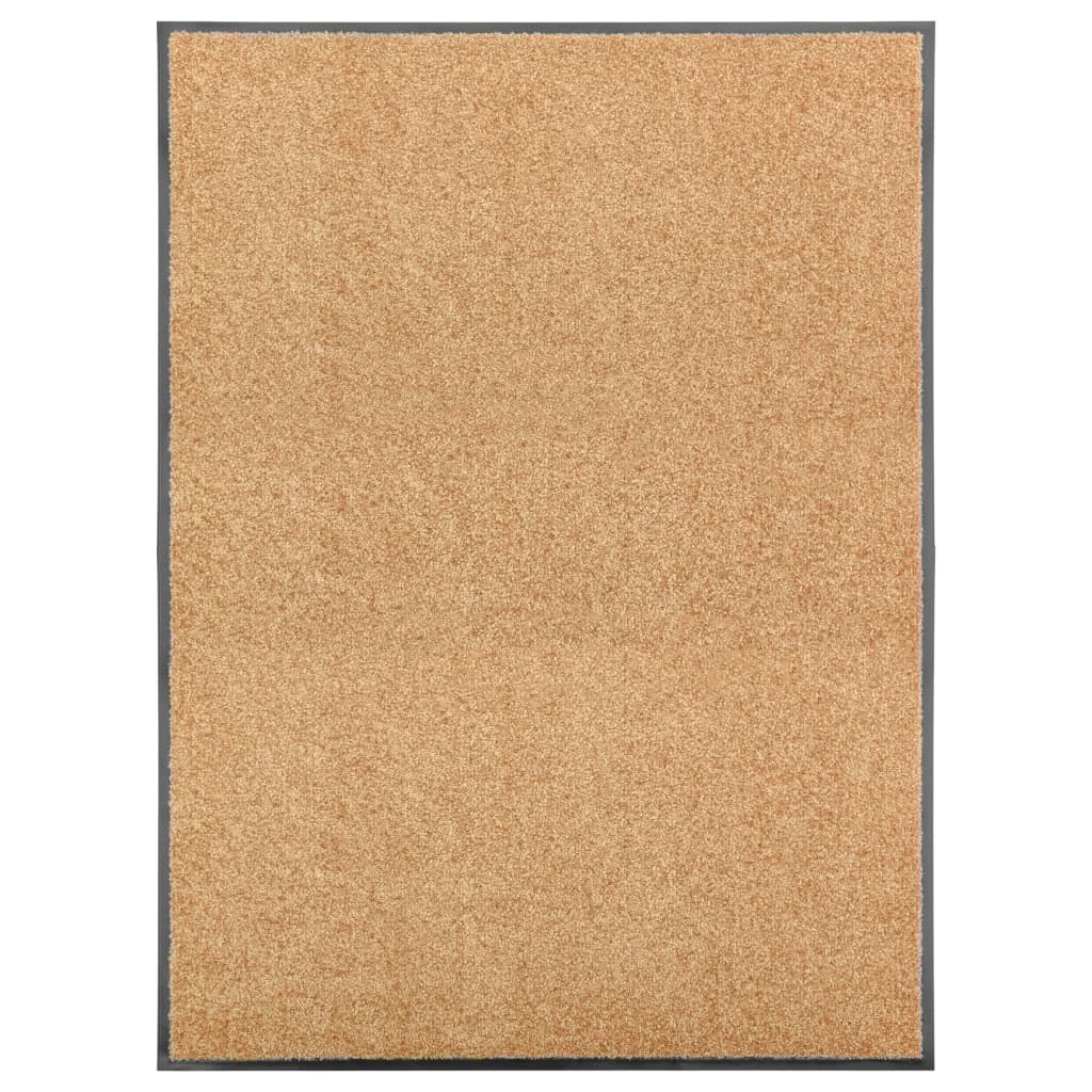 Doormat Washable Cream 90x120 cm