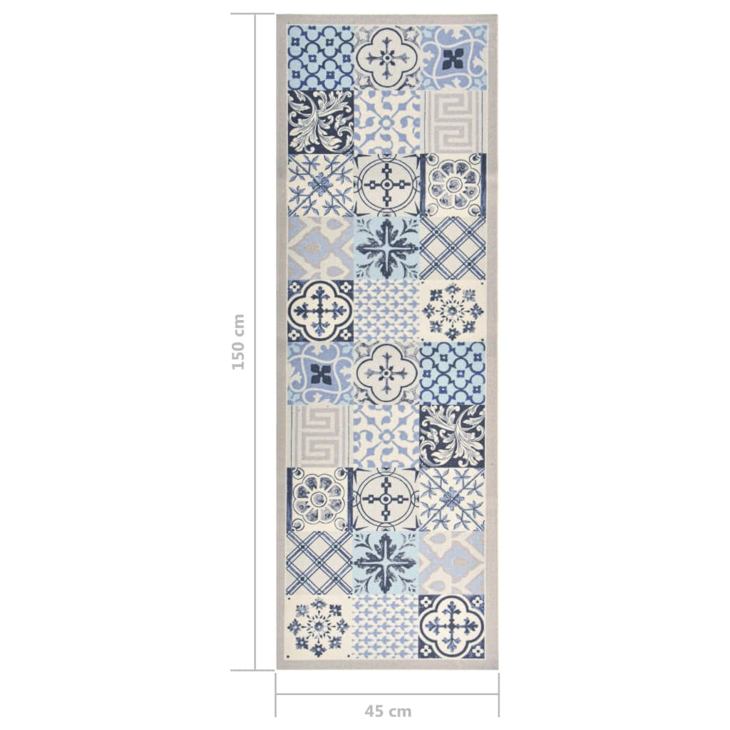 Kitchen Floor Mat Washable Mosaic 45x150 cm