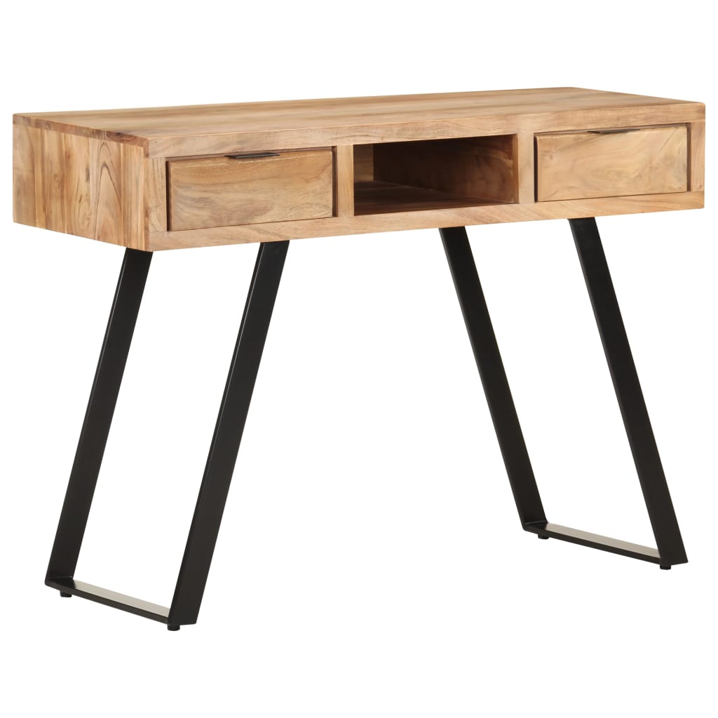 Desk 107x45x79 cm Solid Acacia Wood with Live Edges