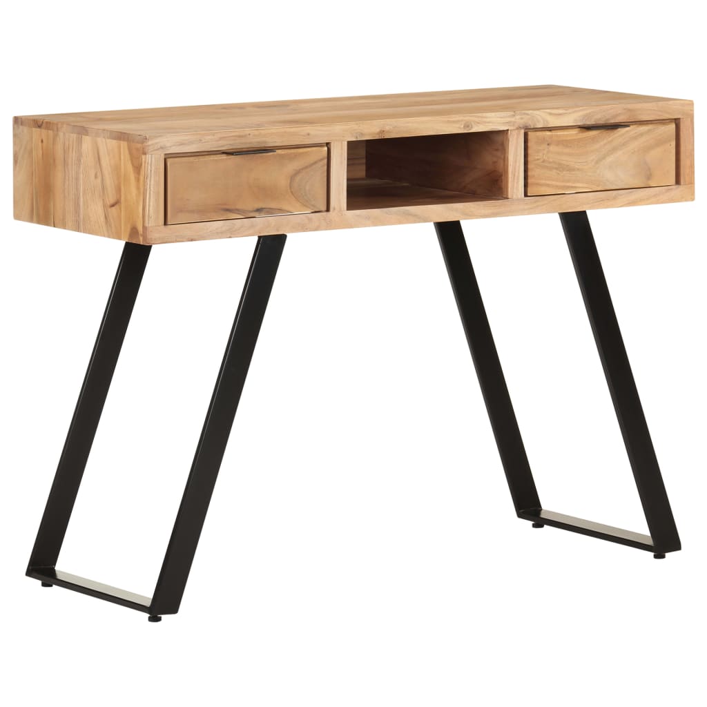 Desk 107x45x79 cm Solid Acacia Wood with Live Edges