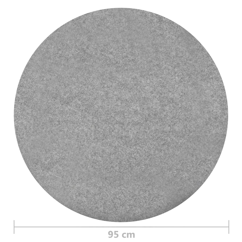 Artificial Grass with Studs Dia.95 cm Grey Round