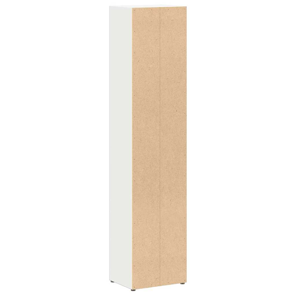 CD Cabinets 2 pcs White 21x16x93.5 cm Engineered Wood