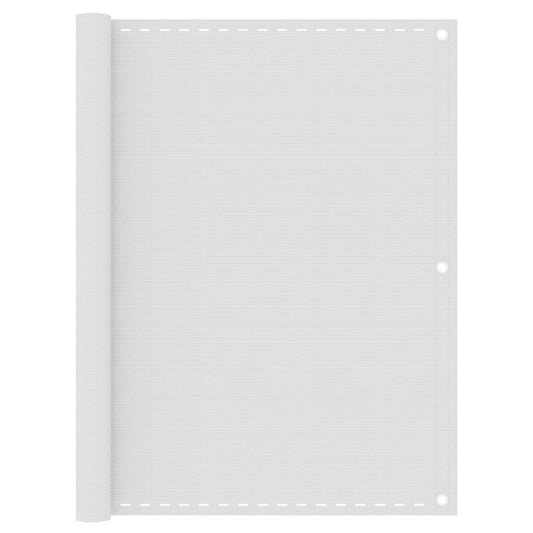 Balcony Screen White 120x400 cm HDPE