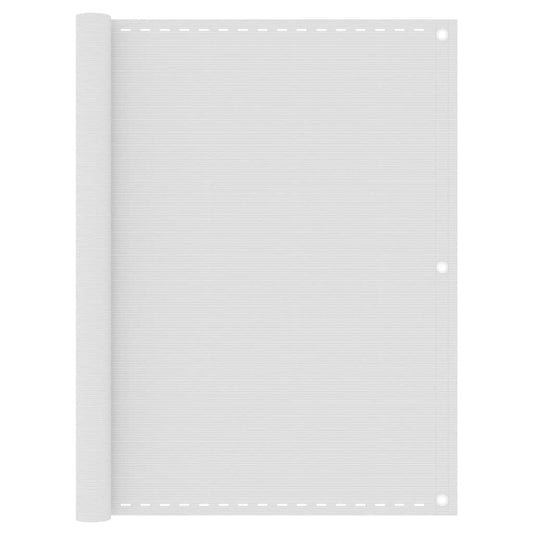 Balcony Screen White 120x500 cm HDPE