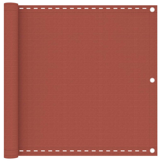 Balcony Screen Terracotta 90x600 cm HDPE