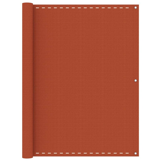 Balcony Screen Orange 120x500 cm HDPE