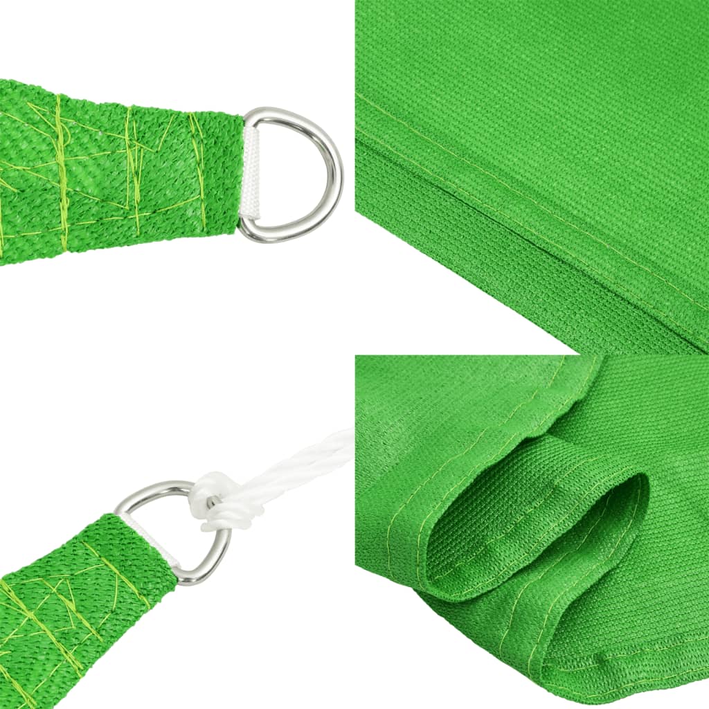 Sunshade Sail 160 g/m² Light Green 6x7 m HDPE