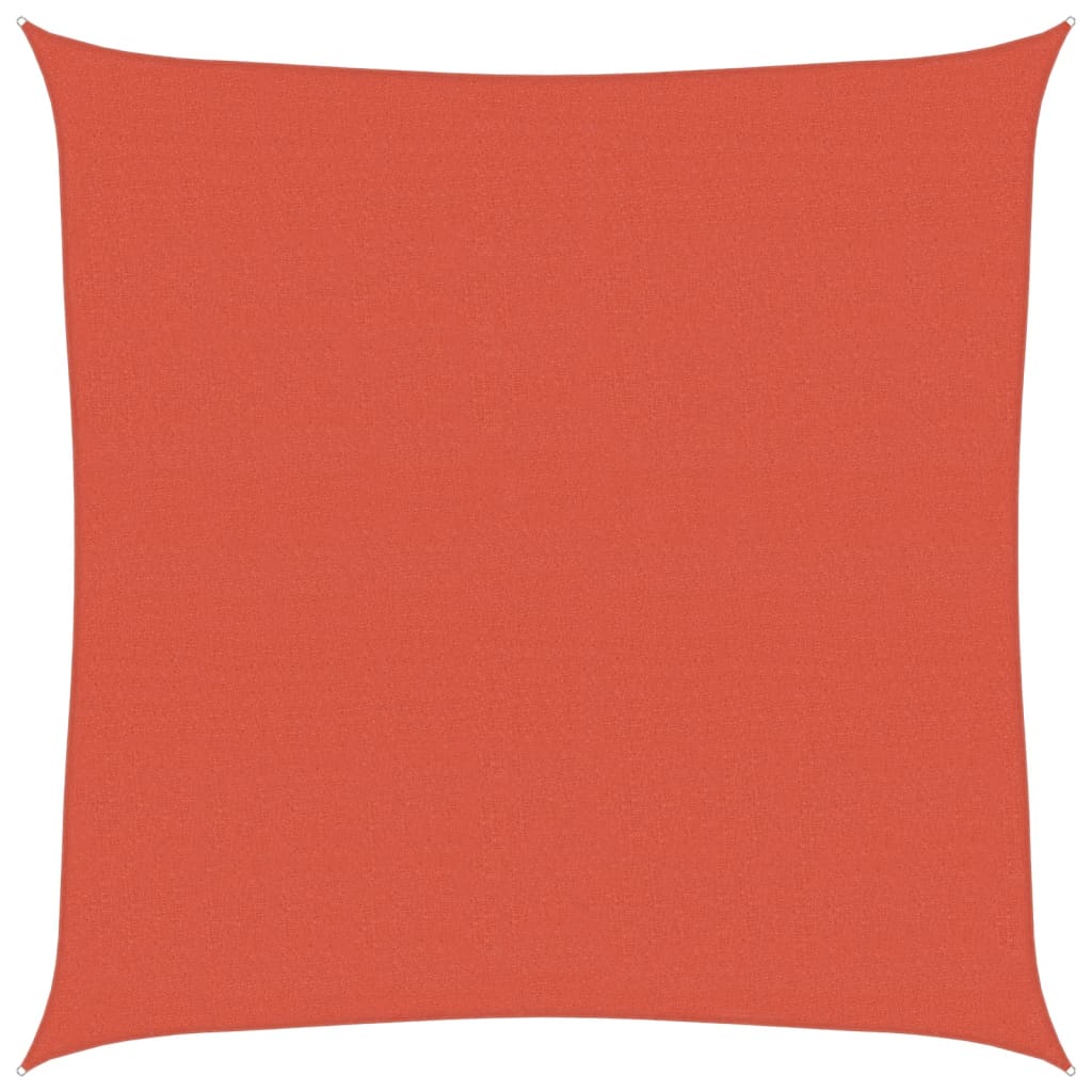 Sunshade Sail 160 g/m² Terracotta 7x7 m HDPE