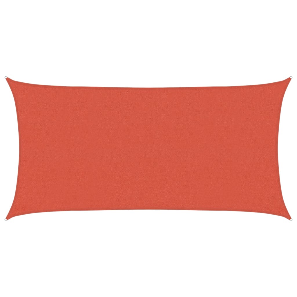 Sunshade Sail 160 g/m² Terracotta 2.5x4.5 m HDPE
