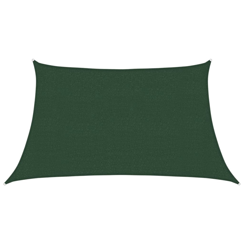 Sunshade Sail 160 g/m² Dark Green 3/4x2 m HDPE