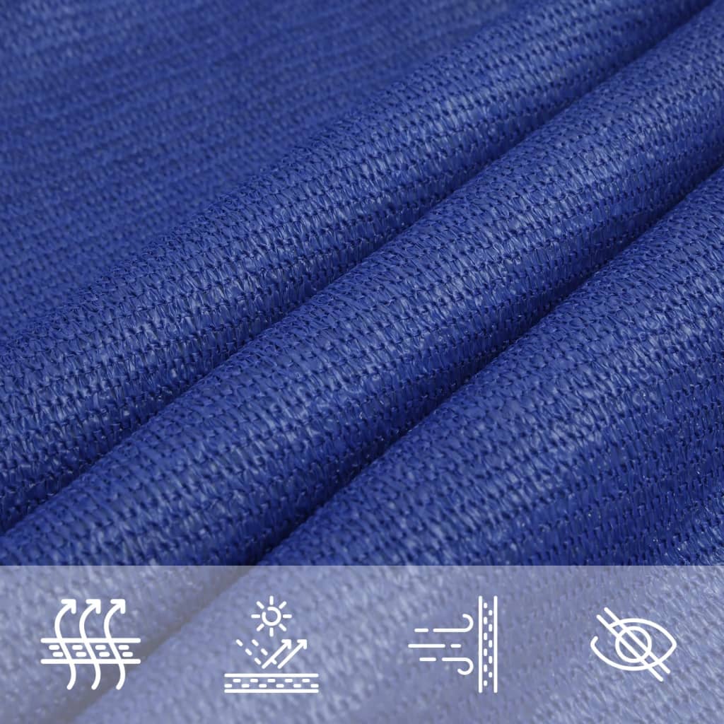 Sunshade Sail 160 g/m² Blue 2.5x3 m HDPE