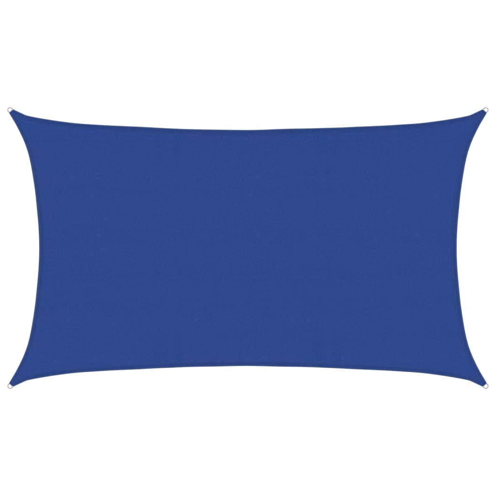 Sunshade Sail 160 g/m² Rectangular Blue 5x8 m HDPE